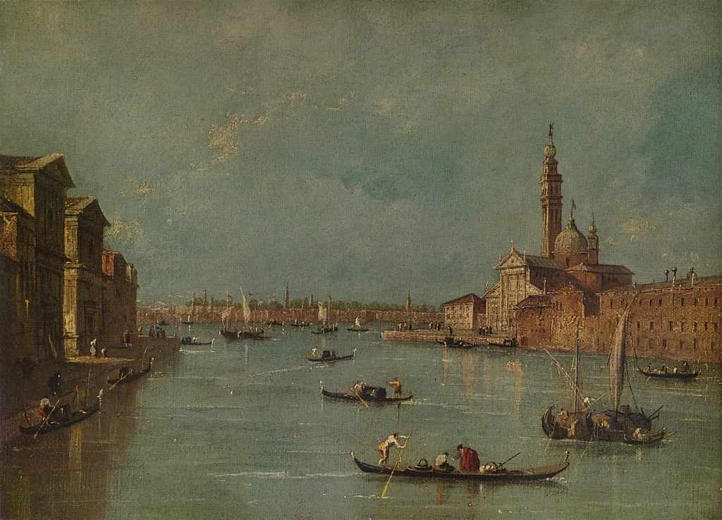 Veduta dell'isola di San Giorgio vista dal Canale della Giudecca